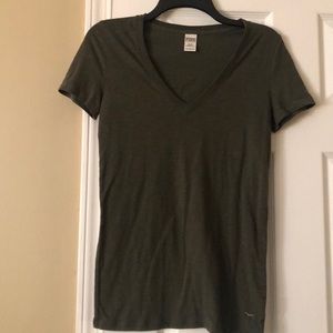 Green V-Neck T-shirt